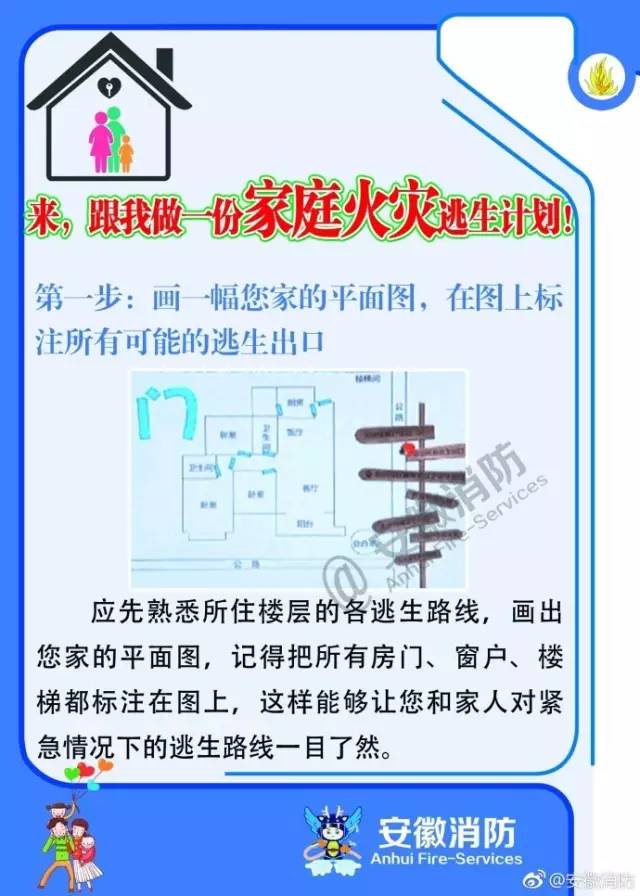 家庭防火，火灾疏散与逃生计划指南